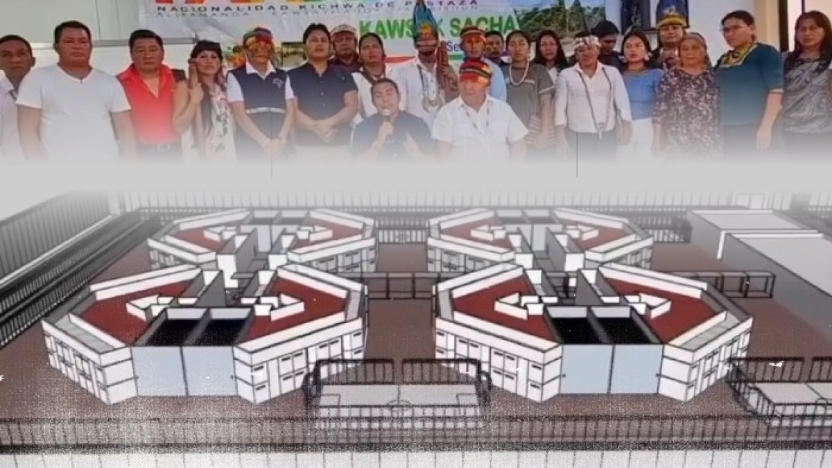 Dato. El presidente Daniel Noboa presentó la tarde del 11 de enero de 2024 los planos de las nuevas cárceles que se levantarán en Santa Elena y Pastaza.