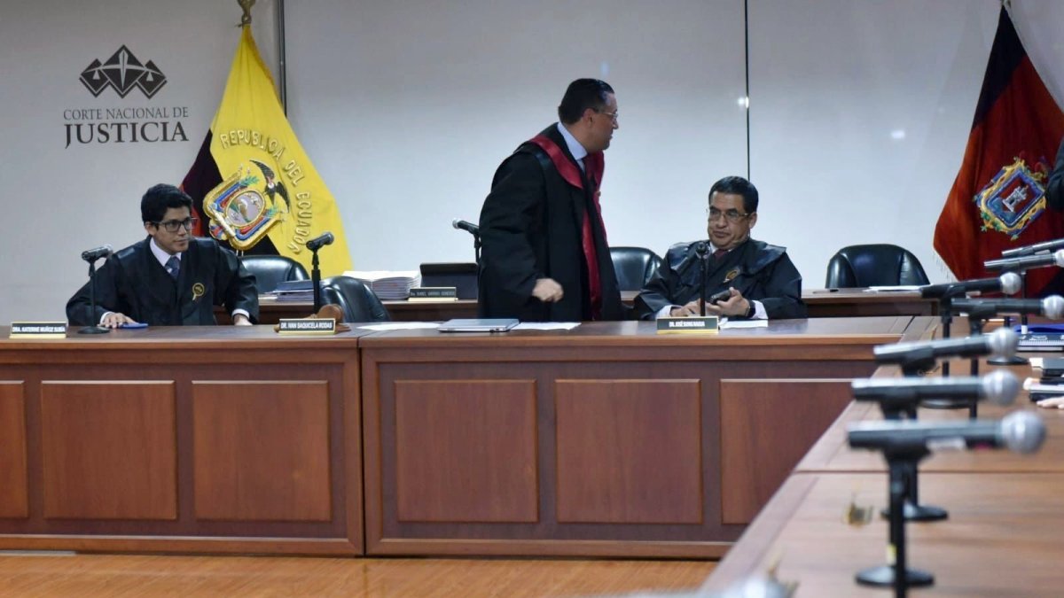 Cargo. El presidente de la Corte Nacional de Justicia, Iván Saquicela, fue elegido el 5 de febrero de 2021.