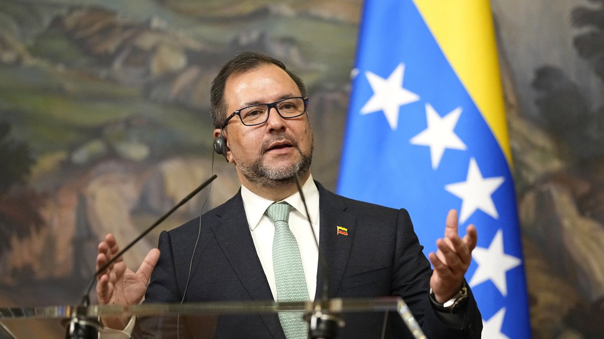 El canciller de Venezuela, Yván Gil.