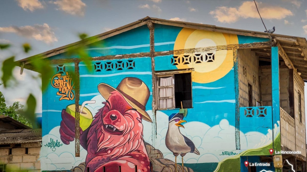 Los enormes cuadros pueden observarse en Olón, Montañita, Cadeate, Libertador Bolívar, Ayangue, Valdivia, Ballenita