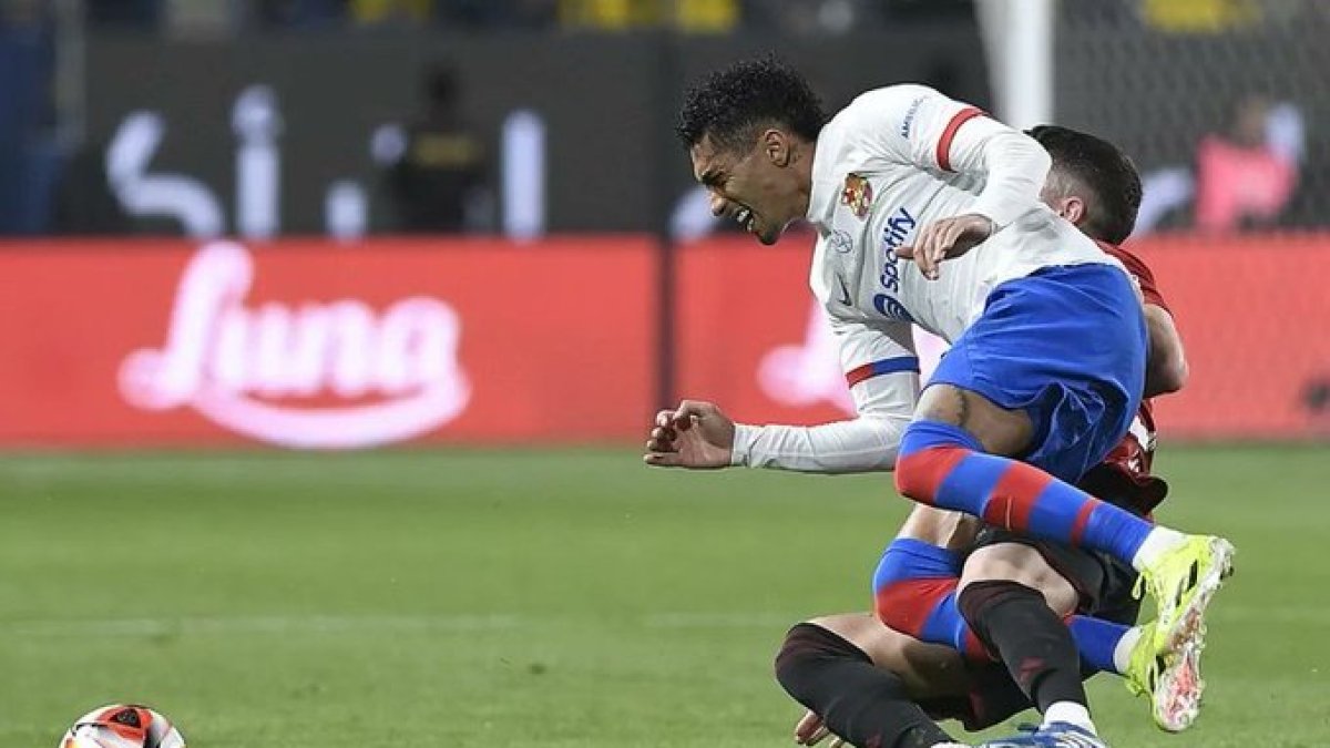 El brasileño se lesionó en la semifinales ante Osasuna.