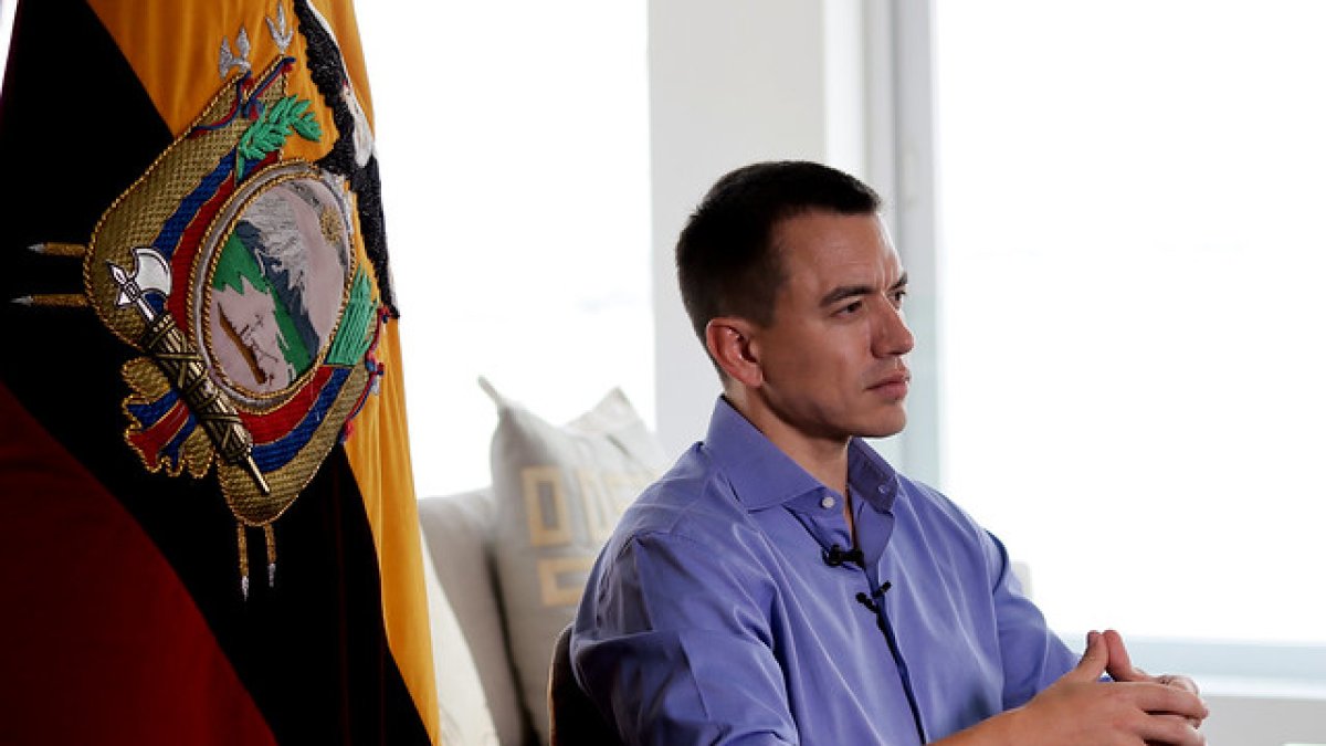 El presidente de la República, Daniel Noboa.