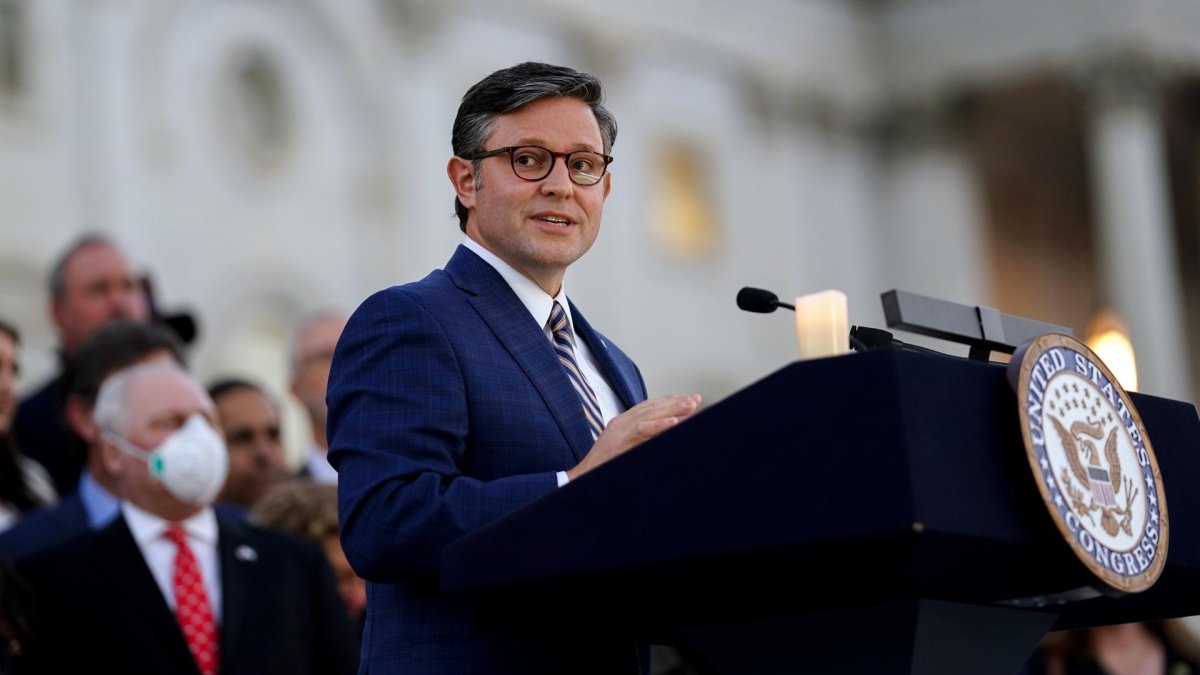 El presidente de la Cámara Baja de EE.UU., el republicano Mike Johnson, en una fotografía de archivo.