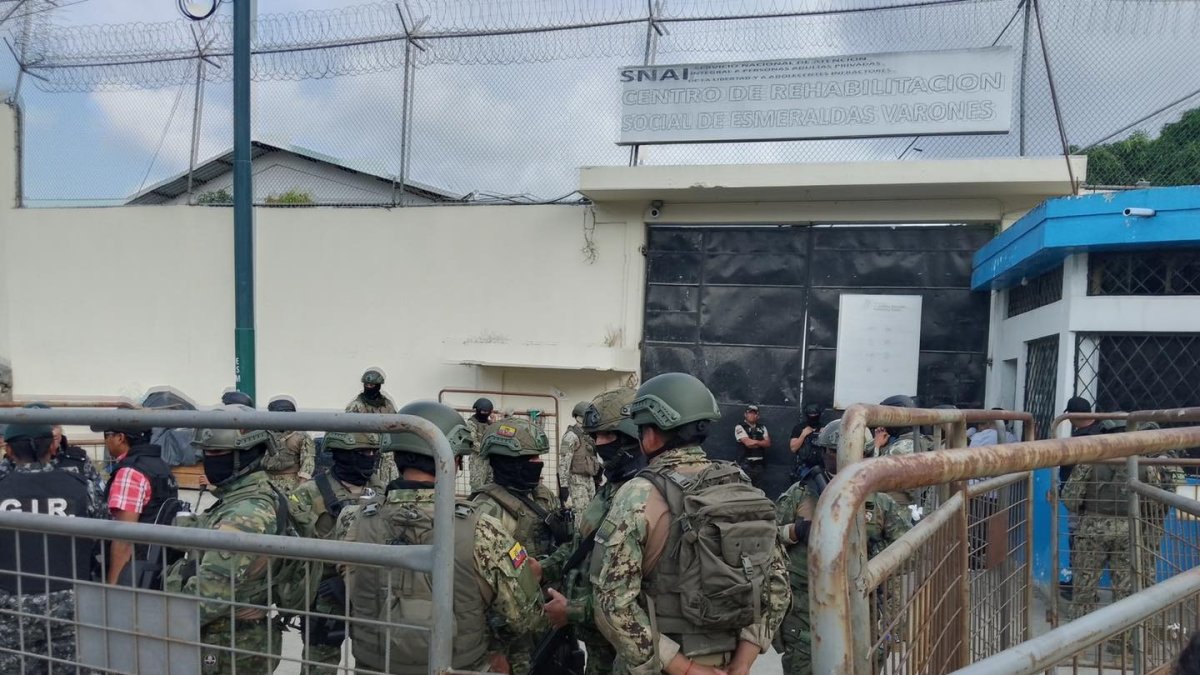 La cárcel de varones de Esmeraldas, en el norte de Ecuador.