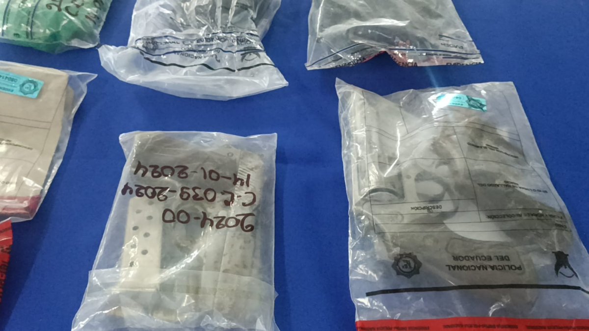 Lo decomisado fue presentado por la Policía.