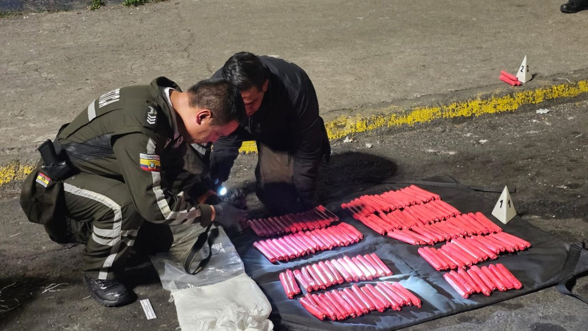 Personal del GIR y canes especializados acudieron  al sitio para verificar los artefactos explosivos.