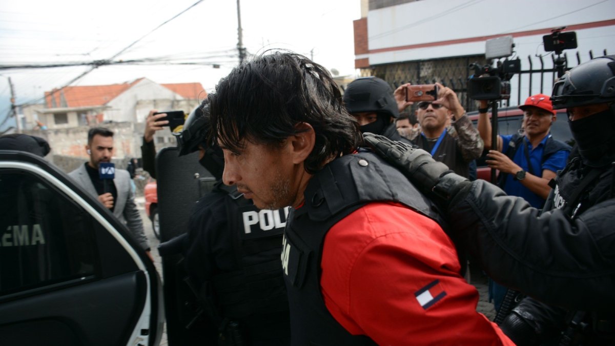 Fuga. Fabricio Colón Pico estuvo pocos días detenidos en la cárcel de Riobamba de donde fugó.