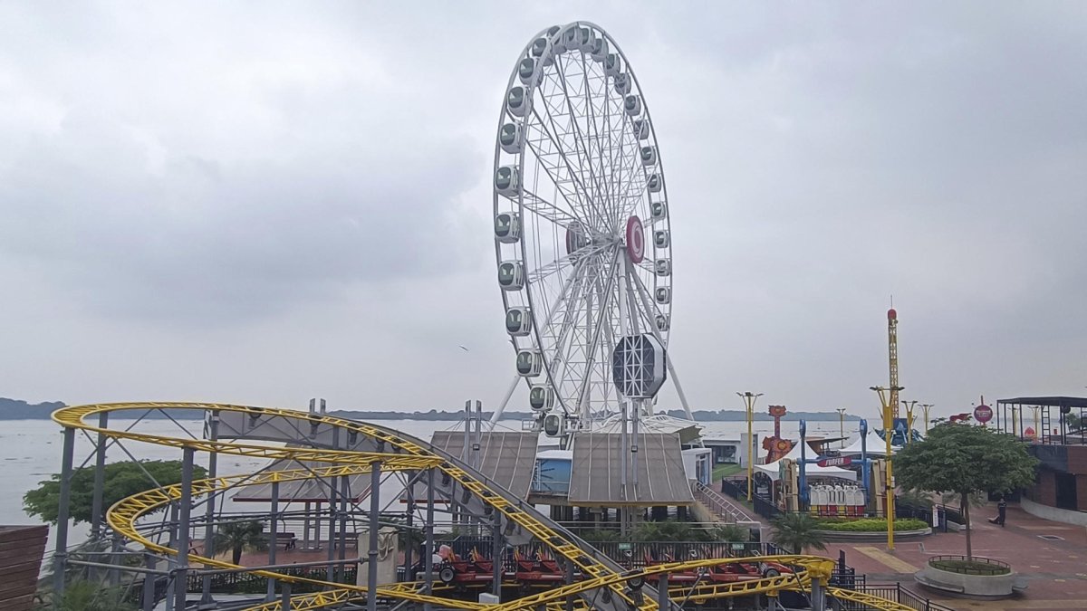 Fotografía de la zona turística de el Malecón 2000, el 13 de enero de 2024, en Guayaquil (Ecuador).