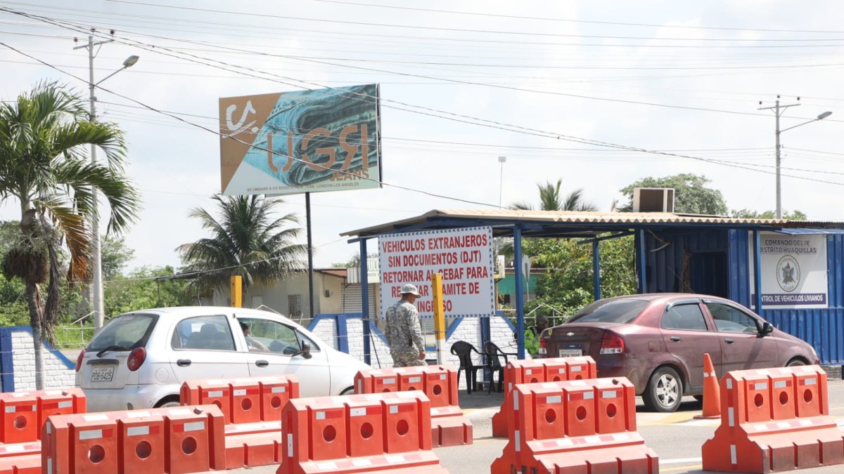 Control aduanero en Huaquillas.