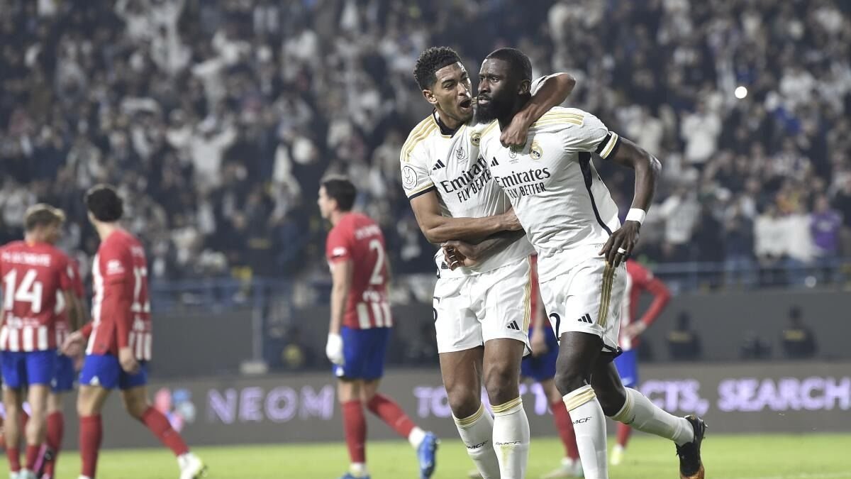 Real Madrid venció 5-3 a Atlético de Madrid en la semifinal de la Supercopa de España
