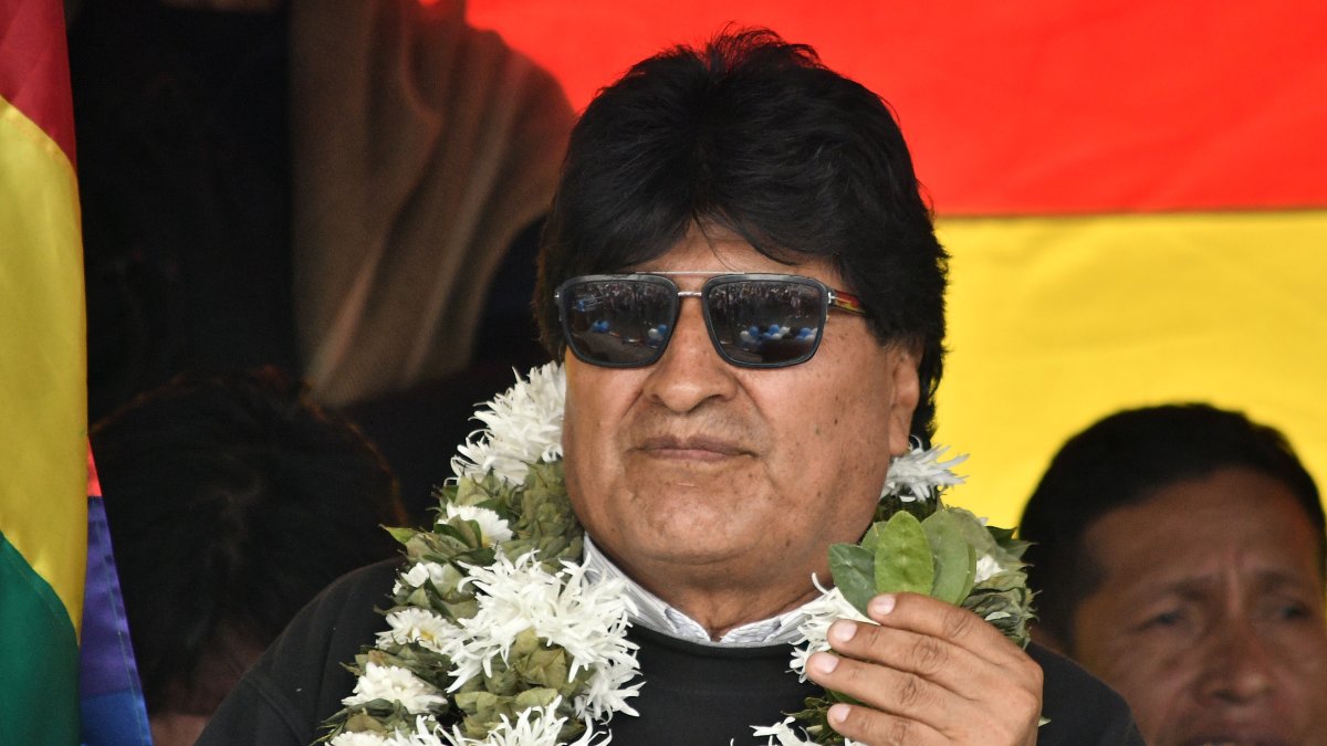La Paz. El expresidente Evo Morales, en un acto reciente.
