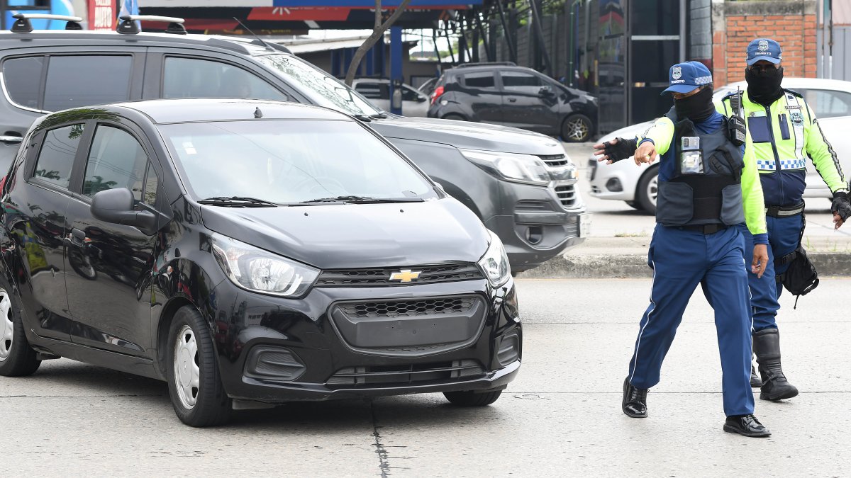 Varios de los carros retenidos por el ente no tenían placas.