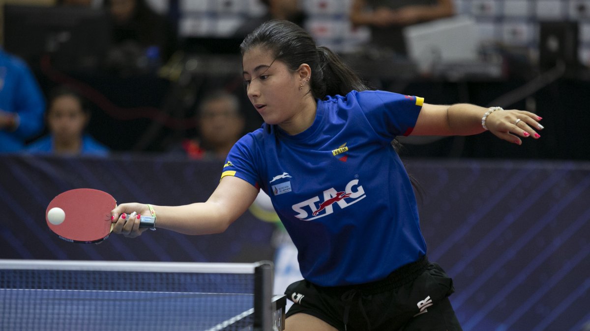 La guayaquileña durante una de sus prácticas. Empezó a los seis años; se retira a los 21.