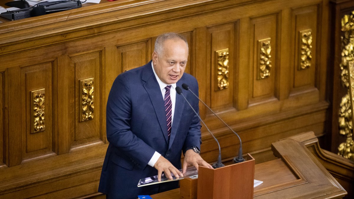 El primer vicepresidente del gobernante Partido Socialista Unido de Venezuela (PSUV) y considerado número dos del chavismo, Diosdado Cabello.