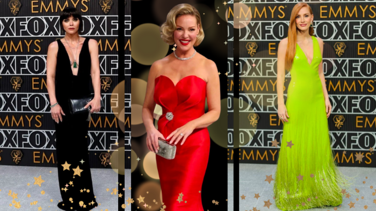 La actrices Cristina Ricci, Katherine Heigl y Jessica Chastain.