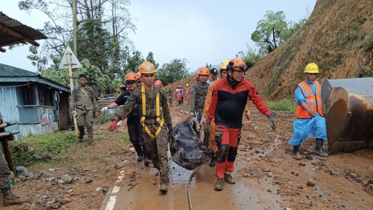 La avalancha se produjo el jueves en el municipio montañoso de Monkayo, una zona minera en el sudeste de la isla de Mindanao.