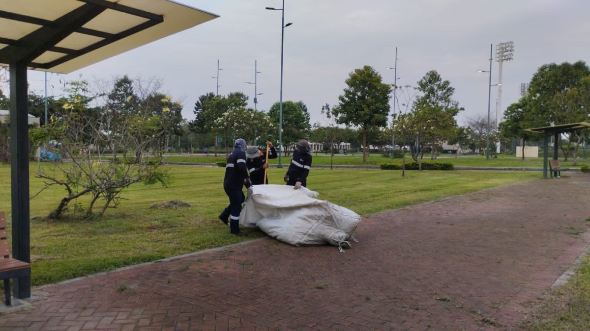 Territorio. Una intervención se dio este sábado 20 de enero.