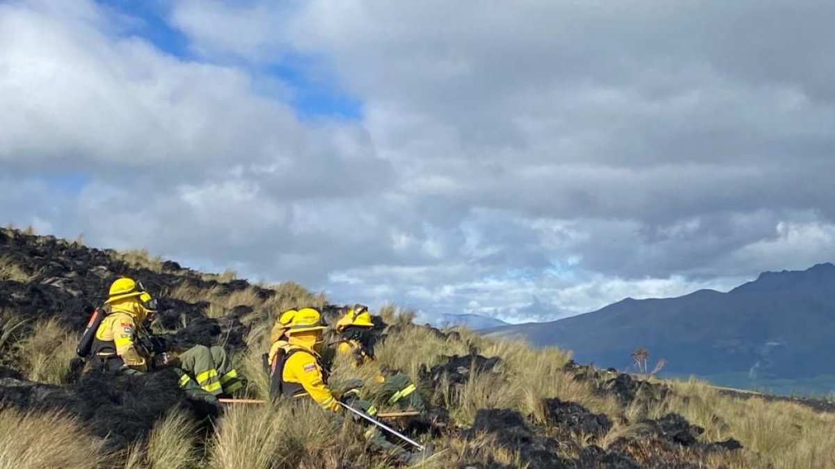 Las labores para apagar el incendio iniciaron desde el viernes 19 de enero