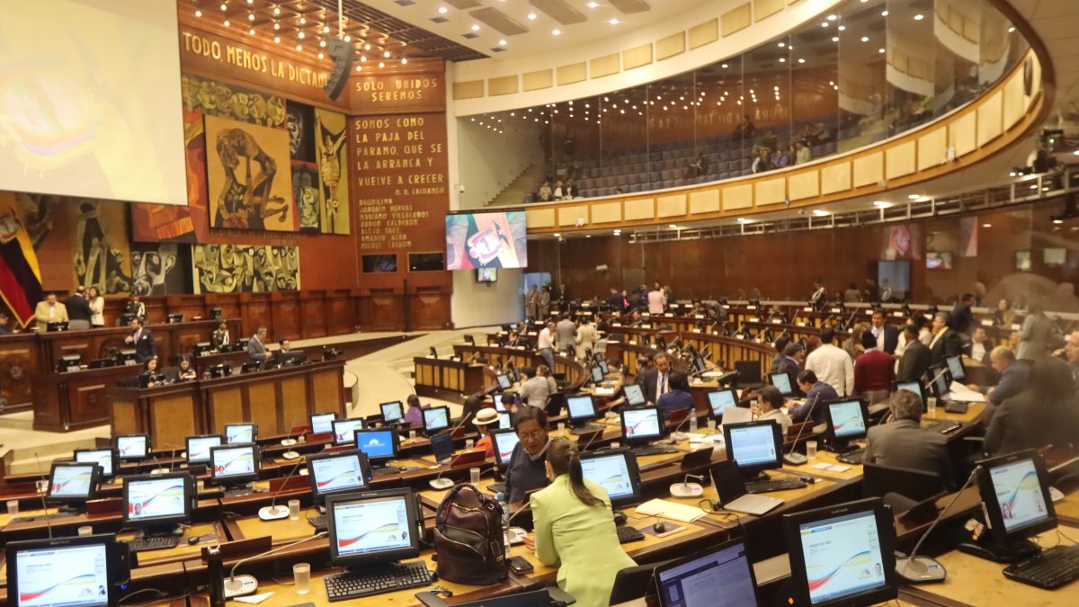 Legislación. Una de las reuniones de la Asamblea Nacional de Ecuador.