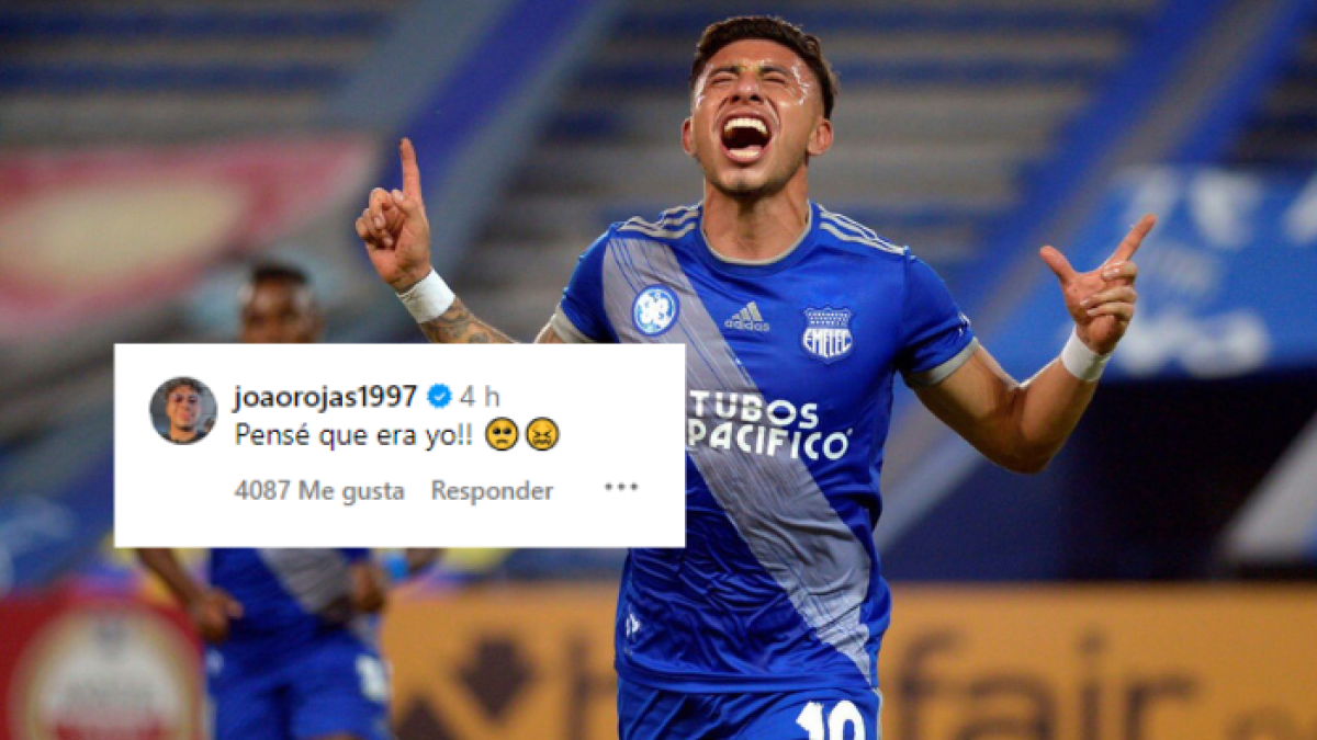 Joao Rojas durante su paso por Emelec.