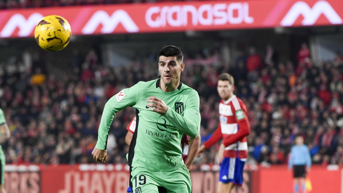 Morata, delantero del Atlético, fue la figura del compromiso.