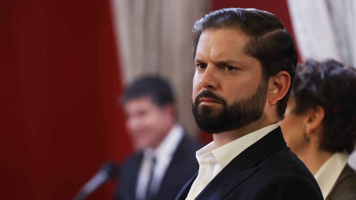 Santiago. El presidente de Chile, Gabriel Boric, en unas de sus recientes apariciones públicas.