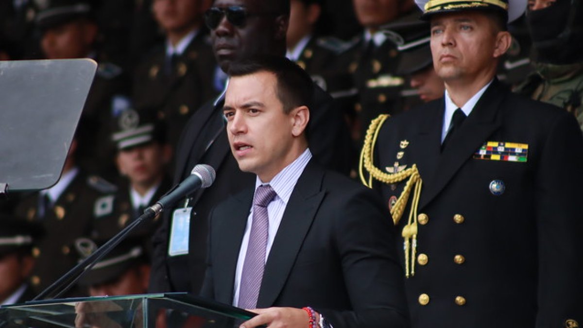 El presidente de la República, Daniel Noboa.