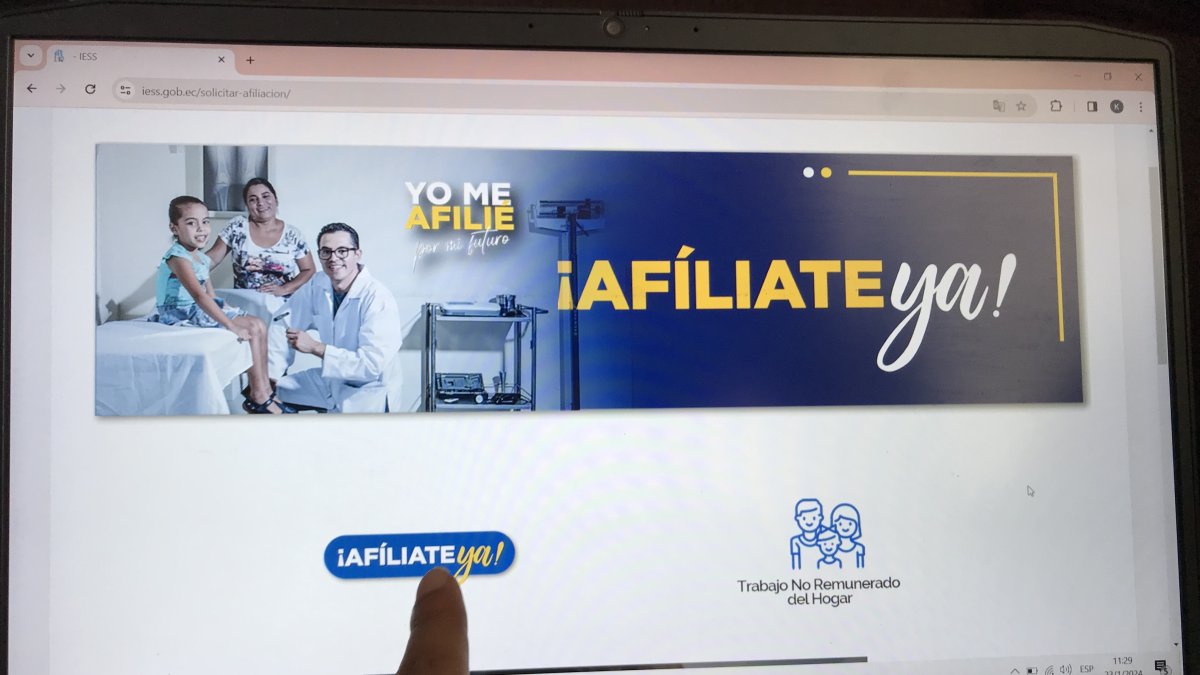 Trámite. La plataforma oficial del IESS tiene un acceso directo llamado ‘Afíliate Ya’, para realizar este proceso.