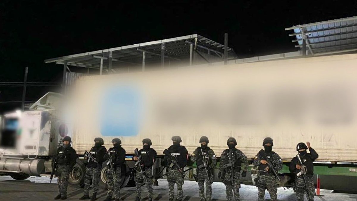 La droga incautada en Vinces fue llevada a Quito, según confirmó la Policía el 25 de enero de 2024.