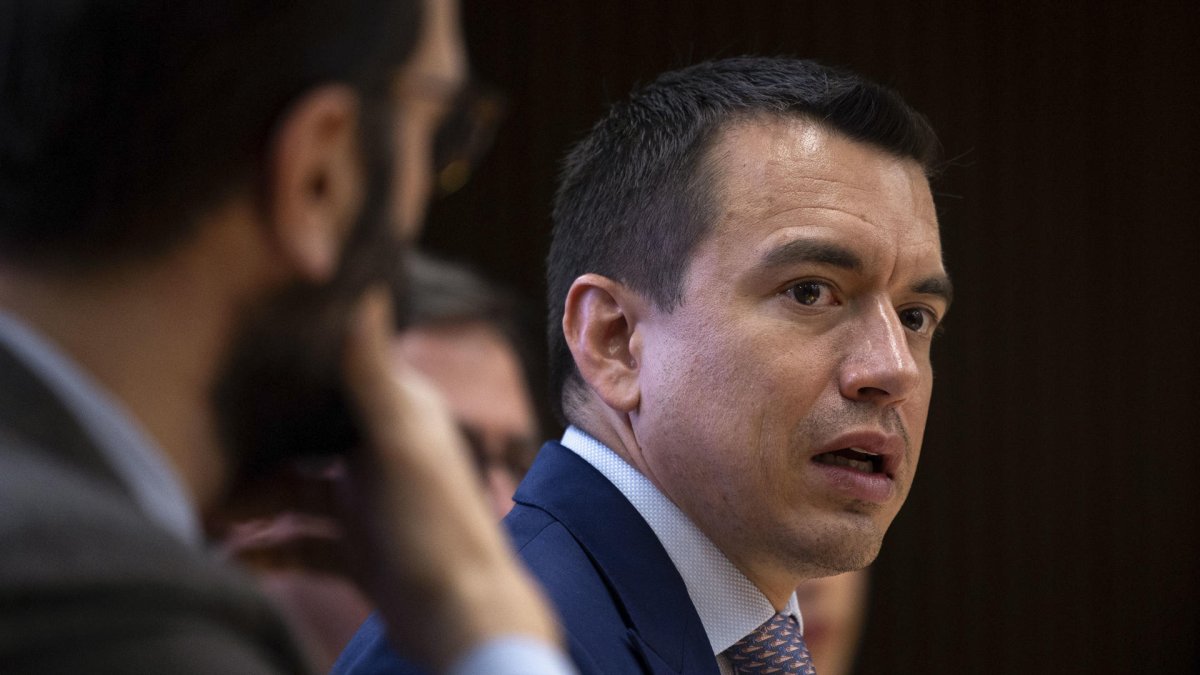 El presidente de Ecuador, Daniel Noboa, en una fotografía de archivo.