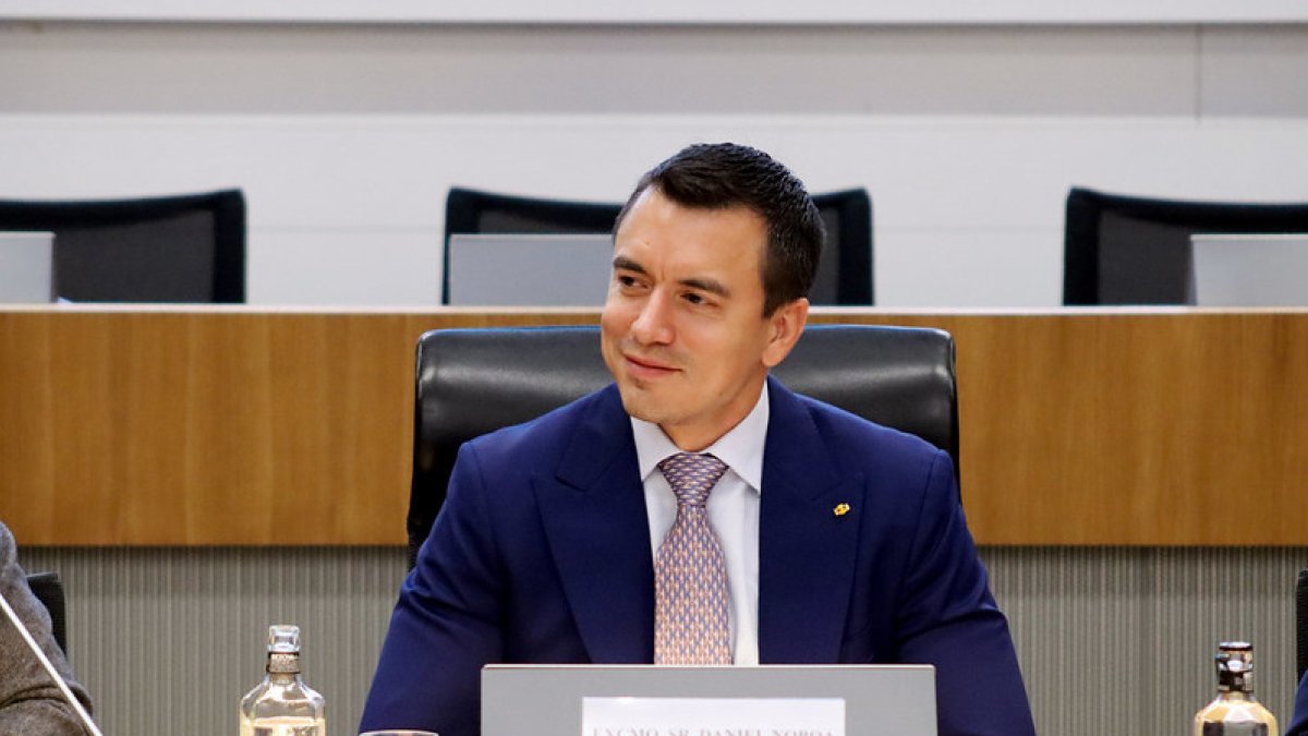 El presidente de la República, Daniel Noboa Azin, asistió esta mañana 25 de enero de 2024, al encuentro empresarial ‘España-Ecuador: una apuesta de futuro’.