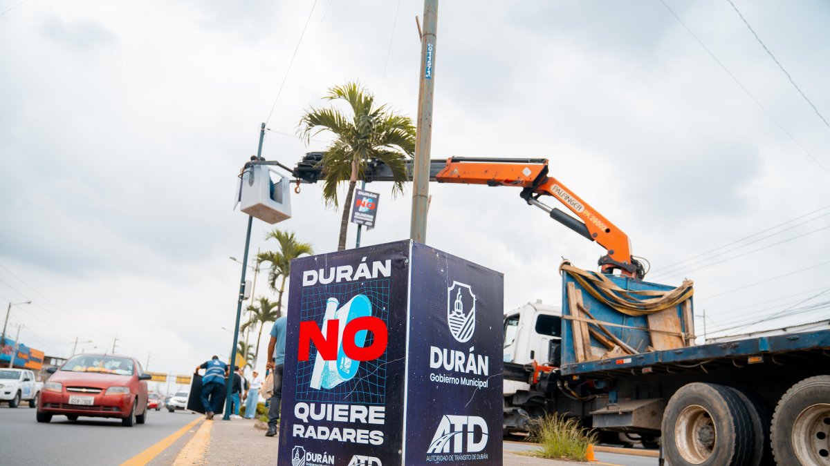 Los radares fueron reemplazados por carteles