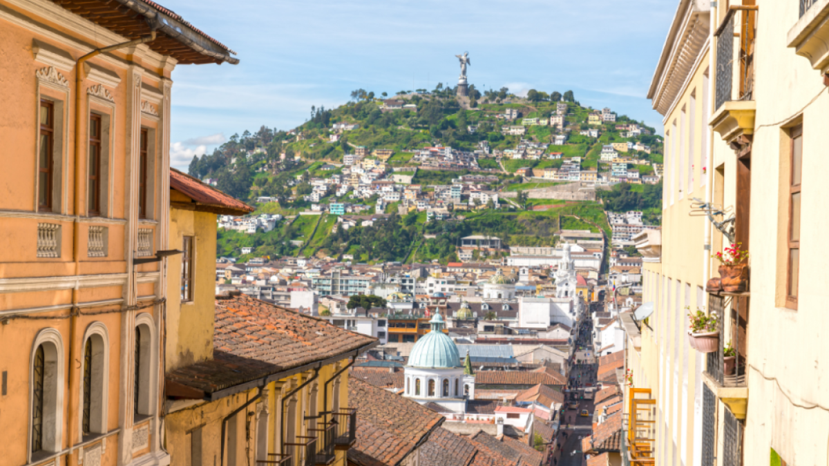 Vista de Quito, capital de Ecuador