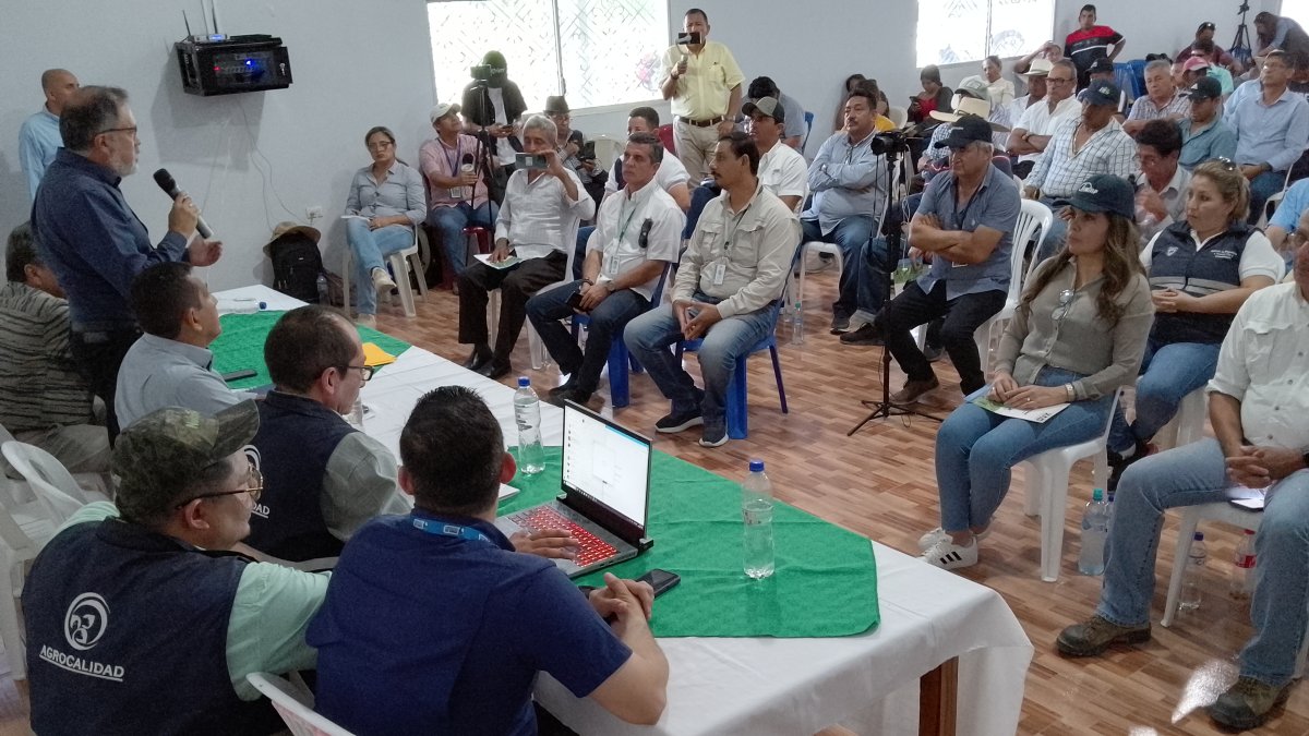 Alianza. Arroceros se reunieron con personal del Iniap y Agrocalidad.