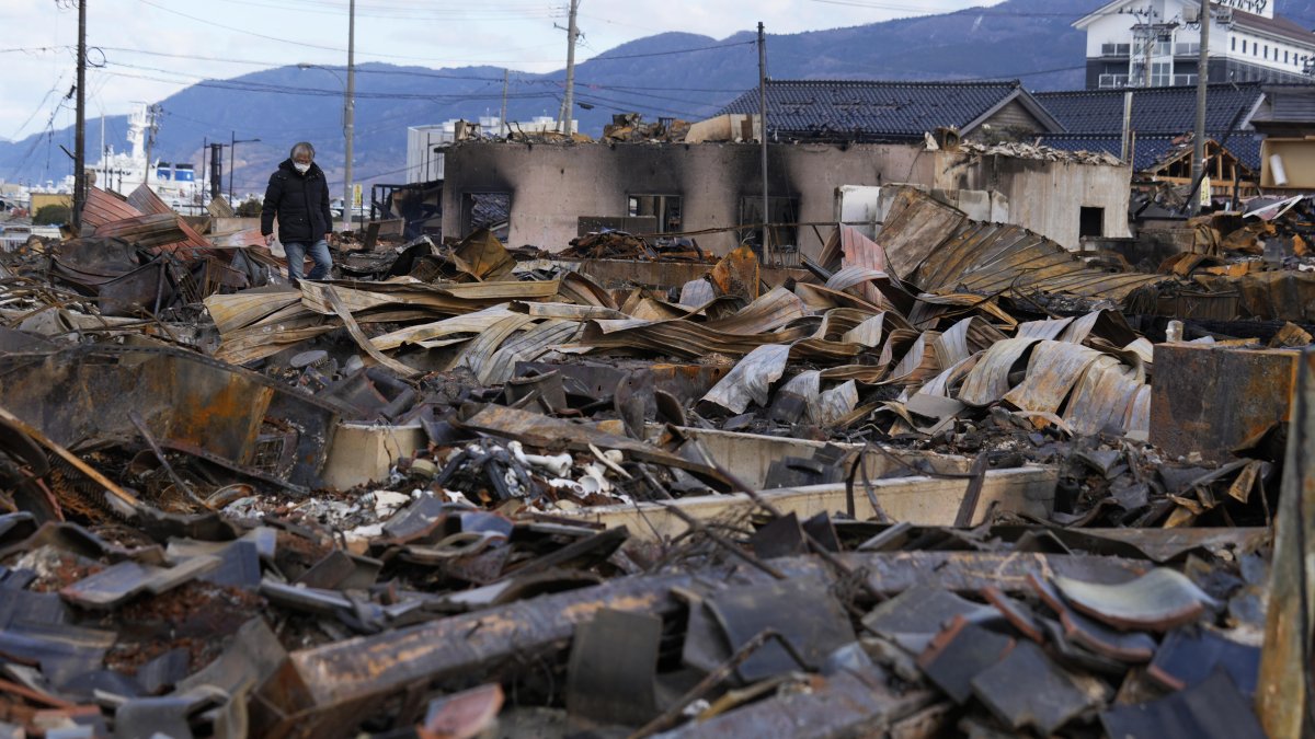 El terremoto de magnitud 7,6 con epicentro en la península de Noto (centro de Japón) causó daños generalizados.