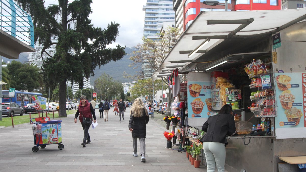 RECORRIDO POR LAS PARADAS DEL METRO PARA OBSERVAR EL COMERCIO EN EL LUGAR 18 de ENERO 2024 ANGELO CHAMBA Agencia (ag-expreso ag-extra ag-quito)