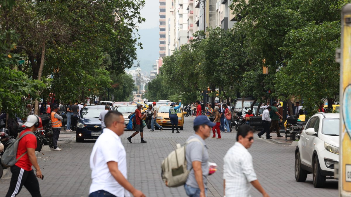 Av. 9 de Octubre. La peatonalización de la calle es una de las soluciones.