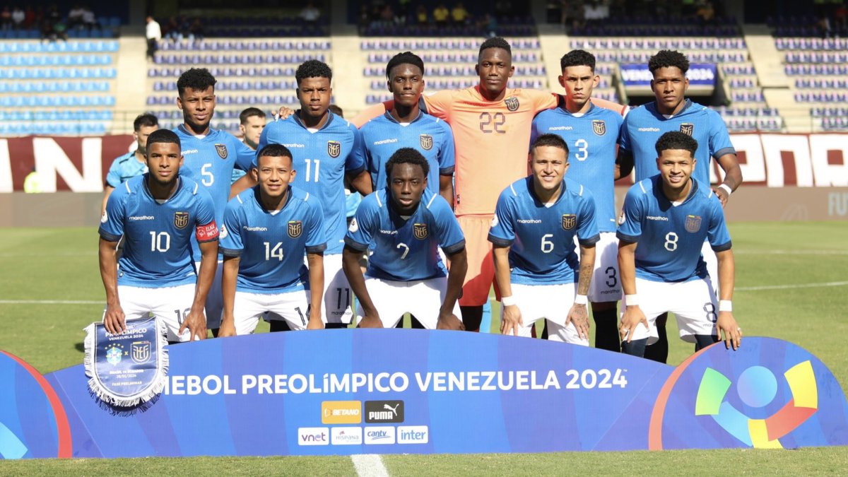 Ecuador vs. Brasil en la fecha 4 del Preolímpico Sudamericano Sub-23