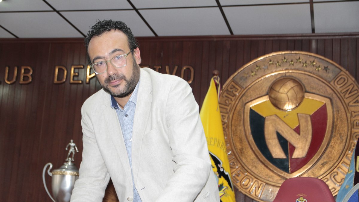 Fred Larreátegui, quien fue designado por la Ecuafútbol como representante legal temporal de El Nacional, expuso la complicada realidad del club.
