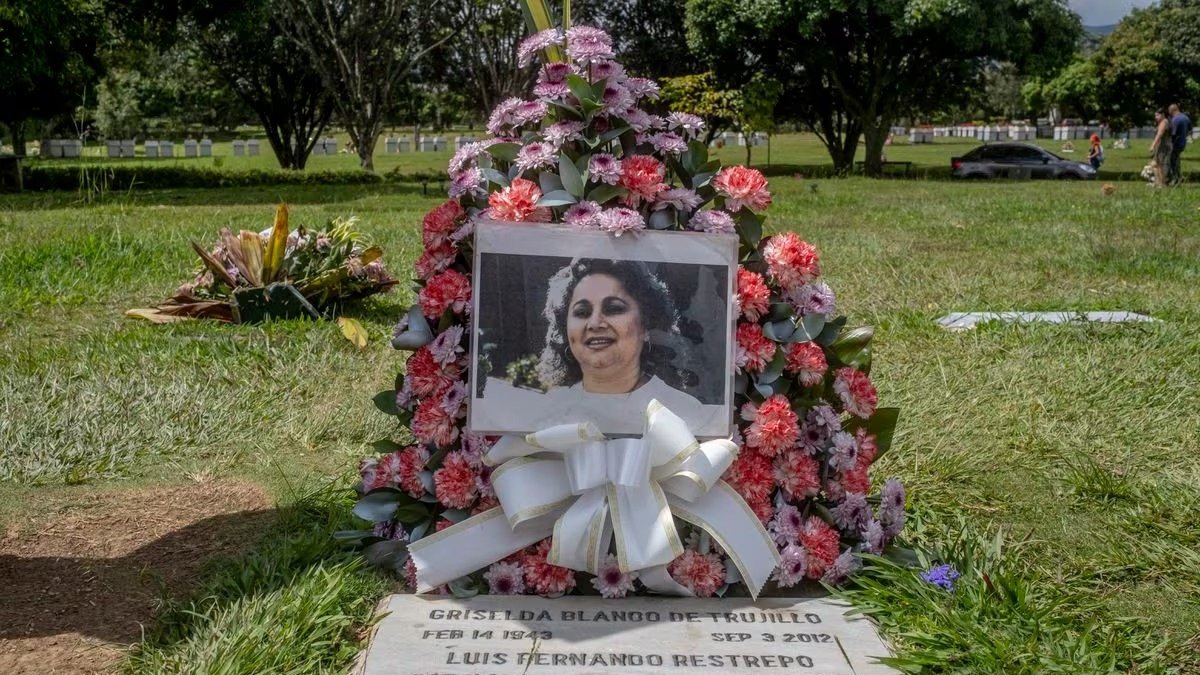 La tumba de Griselda Blanco, en un cementerio de Medellín (Colombia).