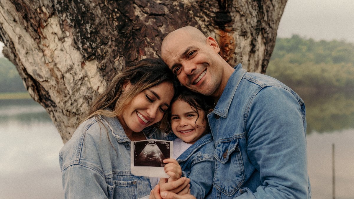 Karen Lasso con su familia.