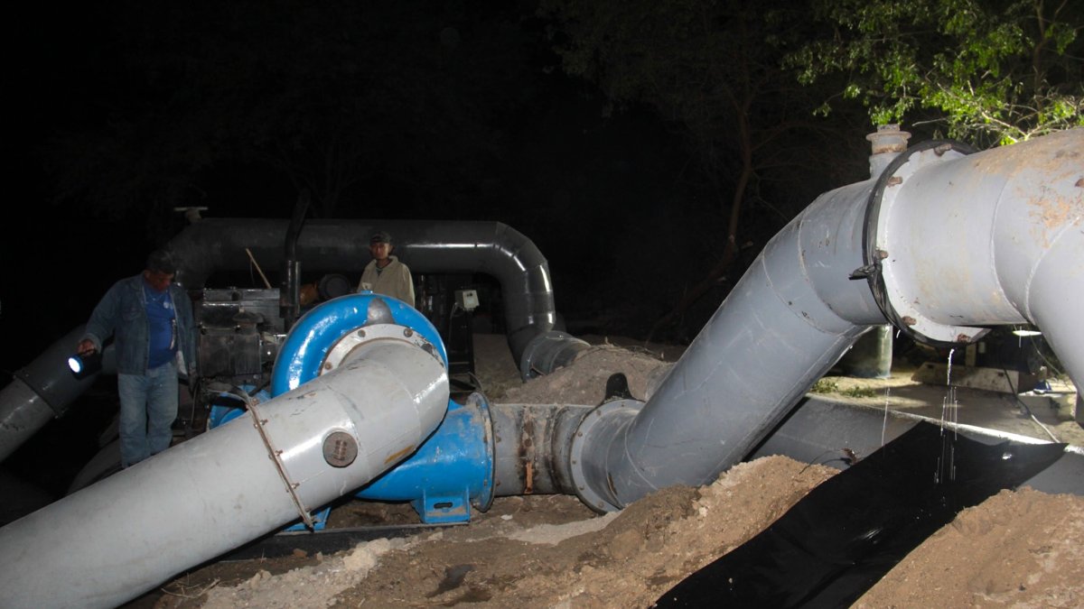 El trabajo se realizará en el sistema de bombeo en el sector San Rafael.