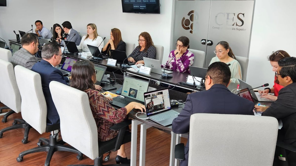 Sesión del Consejo de Educación Superior (CES) de este miércoles 31 de enero, en que se aprobó la metodología de distribución de recursos