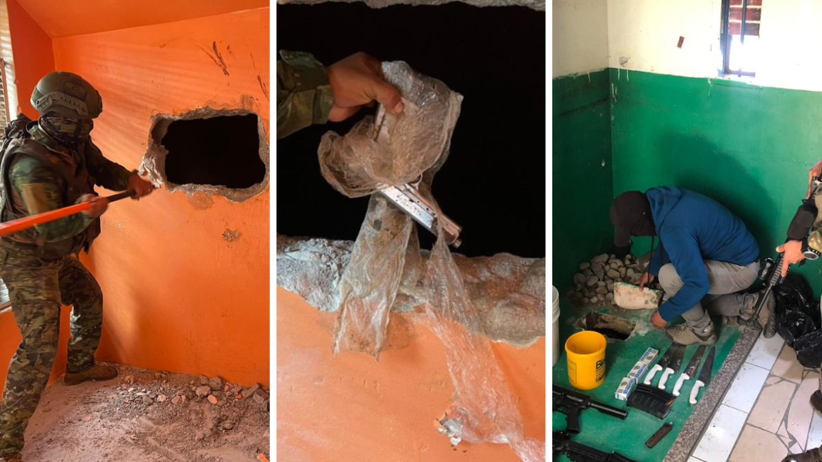 Militares y Policías siguen encontrando 'sorpresas' en las paredes de las cárceles de Ecuador.