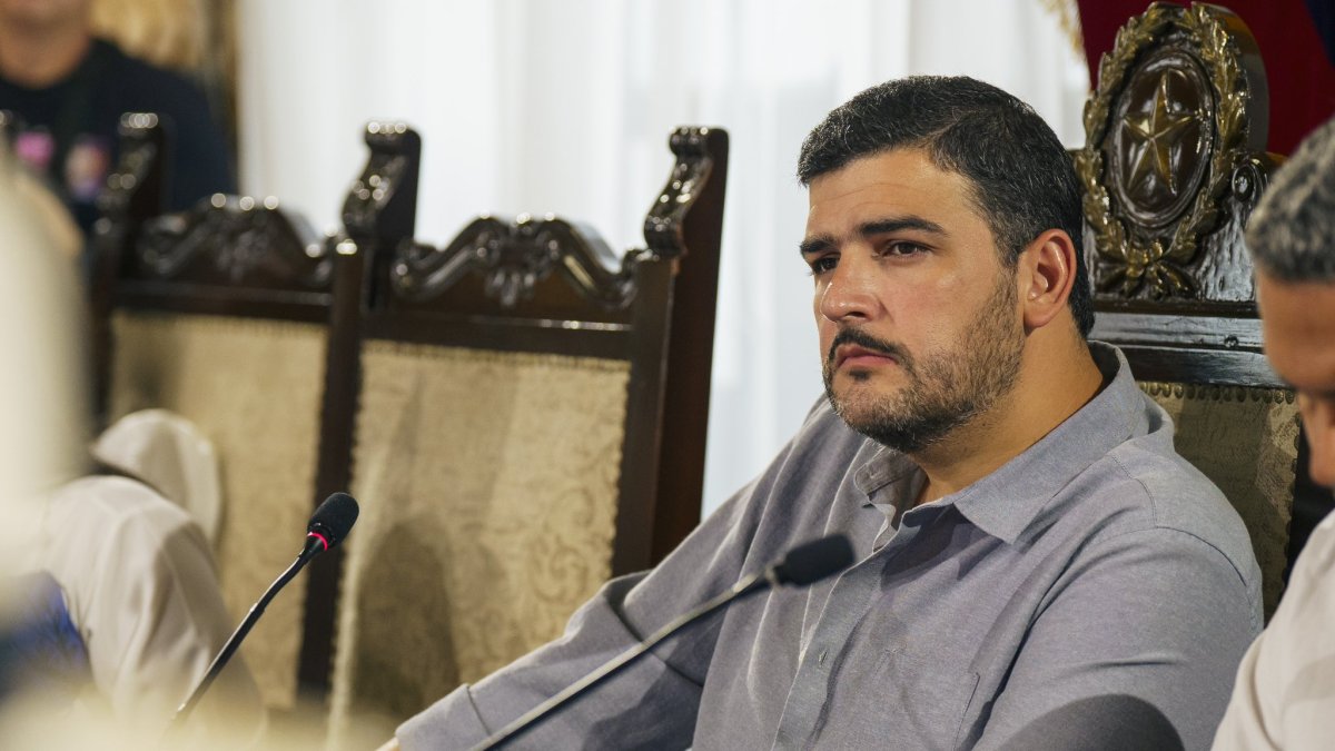 El alcalde de Guayaquil, Aquiles Álvarez.