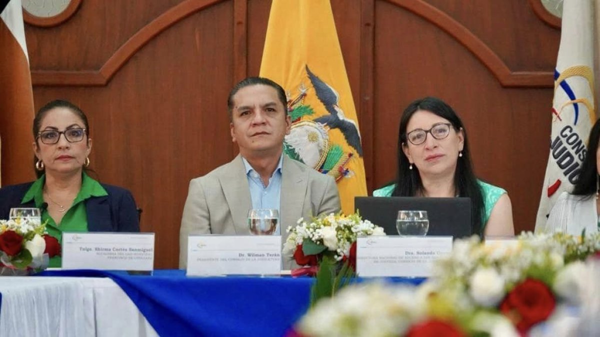 Cargo. Wilman Terán fue presidente del Consejo de la Judicatura en 2023, hoy está detenido por el caso Metástasis.