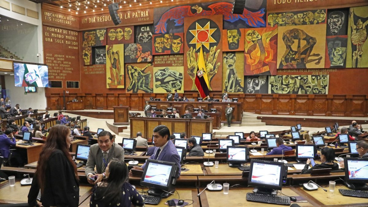 Discusión. El pleno de la Asamblea Nacional