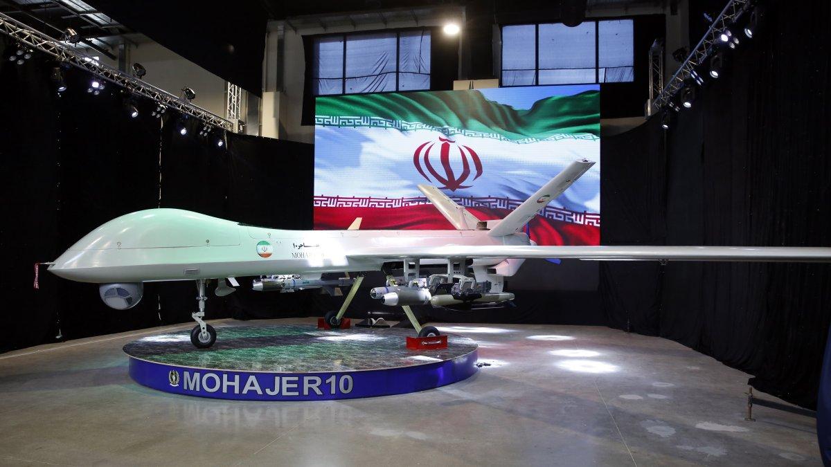 El dron iraní 'Mohajer 10', en una fotografía de archivo
