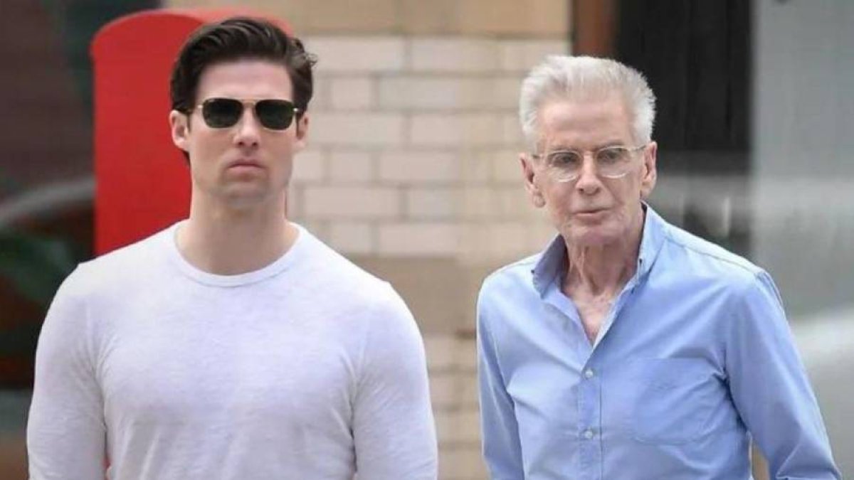 Calvin Klein y su novio.