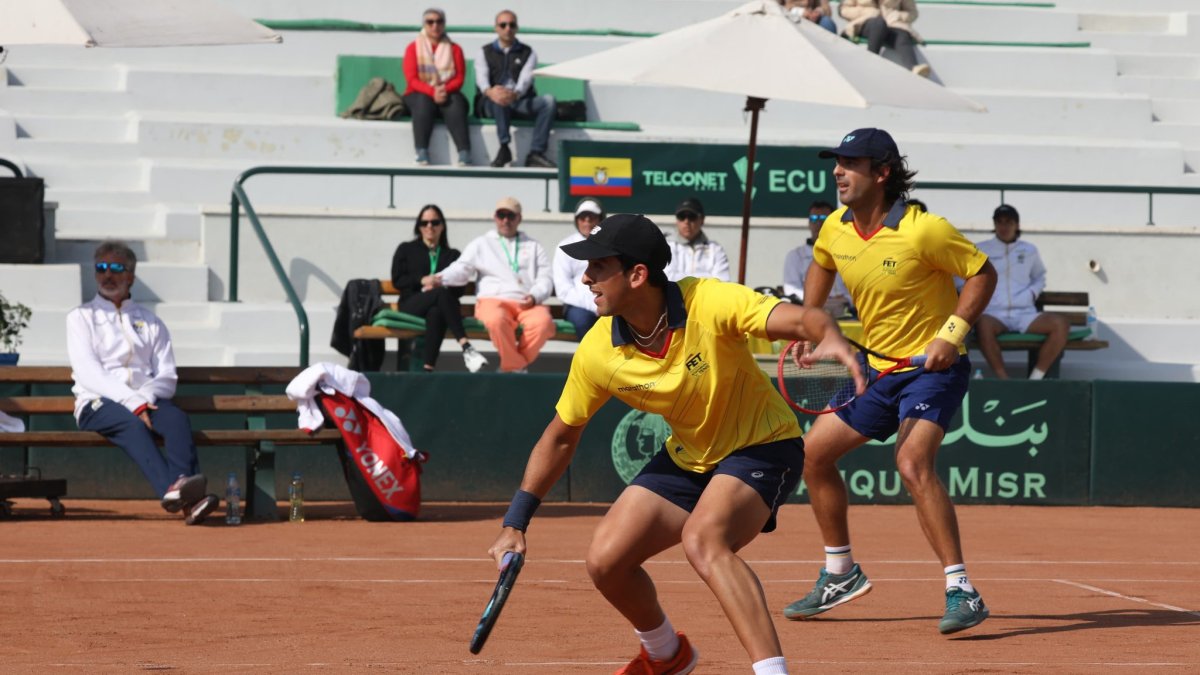 Los ecuatorianos Diego Hidalgo y Andrés Andrade no pudieron con el punto en dobles.